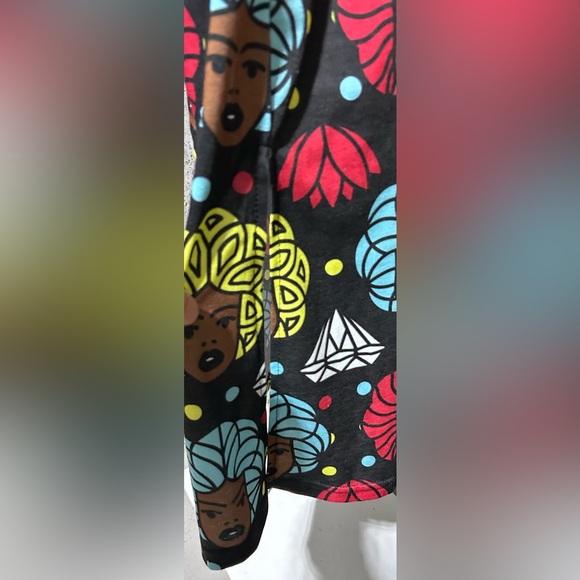 #071 Graphic Afrocentric Design Vibrant Maxi Dress - NIP Izzy & Liv - Picture 7 of 7